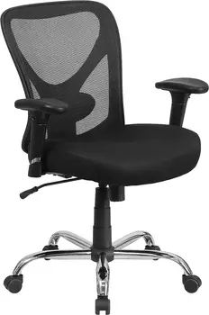 & Aukščio Biuro Kėdė | Reguliuojamo Aukščio vielos tinklo Pasukama Biuro Kėdė su ratukais